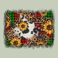 Distressed Christmas Sunflowers Leopard Cowhide Background Classic Tee | Teevron