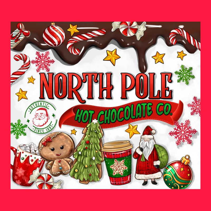 North Pole Hot Chocolate Christmas Zipper Hoodie by MaliasSmallBusiness | Teevron