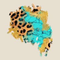 Glitter Leopard Turquoise Patch Urban Heavy Tee | Teevron