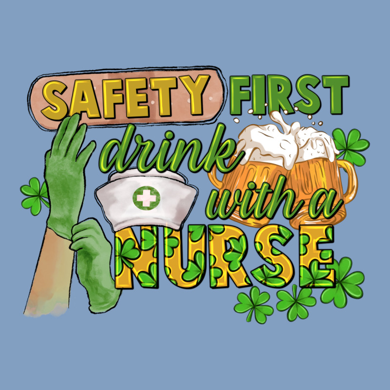 Safety First Drink With A Nurse St. Patrick's Day Urban Hoodie by CowGirlArtShop | Teevron