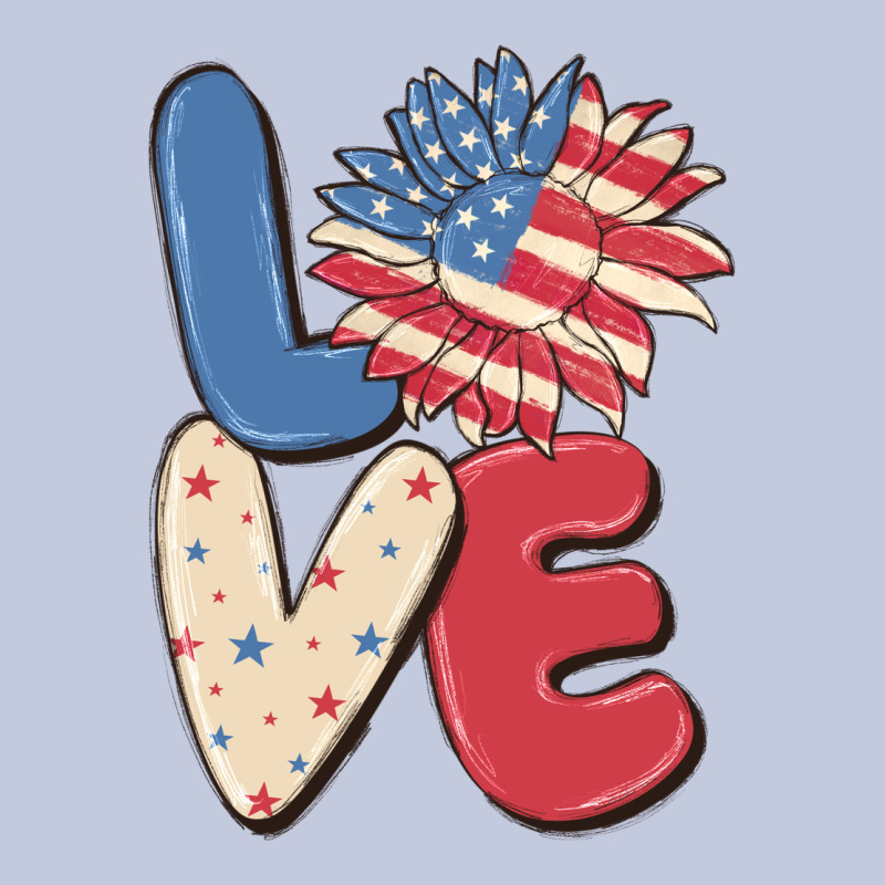 Love 4th Of July Long Sleeve Tee by MaliasSmallBusiness | Teevron