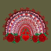Valentine's Day Rainbow With Roses Vintage Tee | Teevron