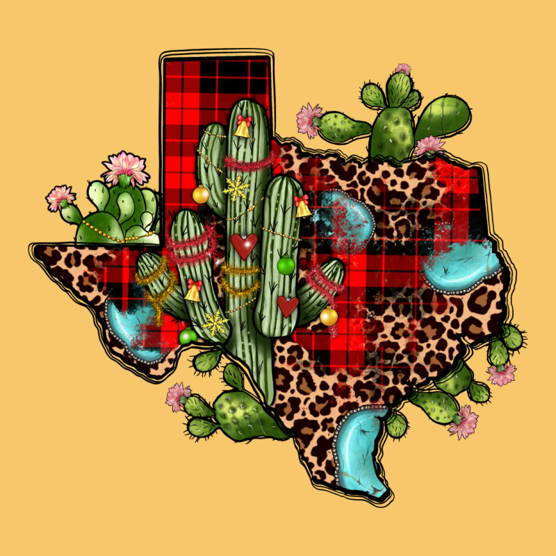 Cactus Christmas Texas Map Vintage Hoodie by JahusDesignShop | Teevron