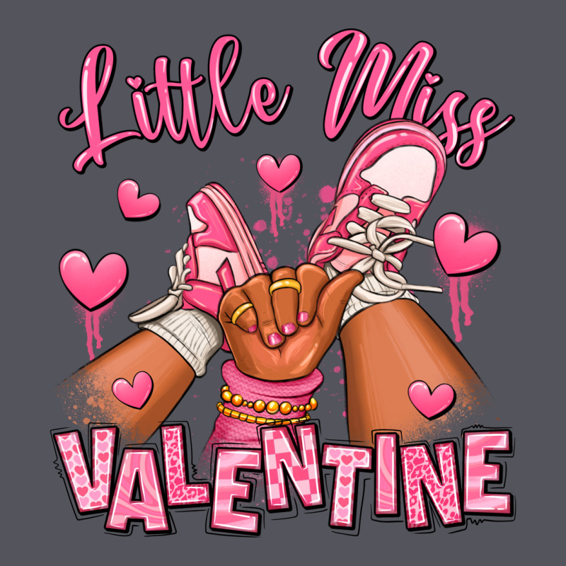 Little Miss Valentine Afro Kid Sneakers Vintage Hoodie by RanaPortraitStore | Teevron