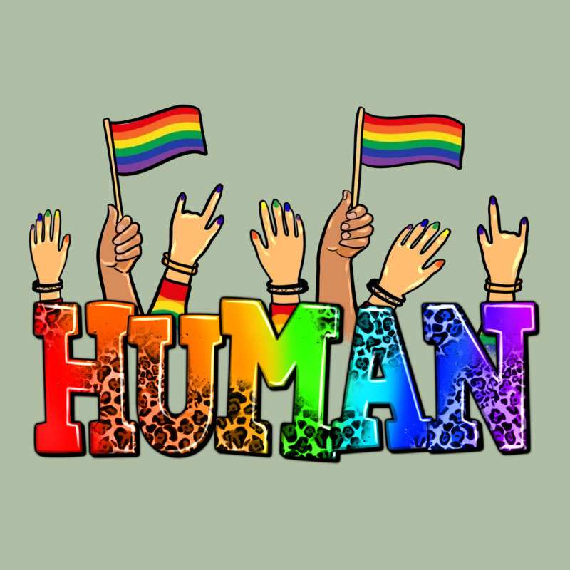 Human With Hands And Pride Flags Urban Heavy Tee by AdoDesignShop | Teevron