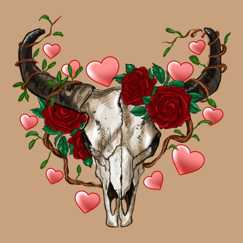 Valentine's Bull Skull Vintage Tee by AdoDesignShop | Teevron