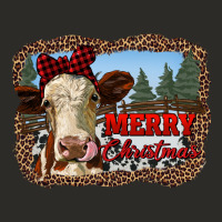 Merry Christmas Heifer Cow With Farm Heavy Core Tee | Teevron