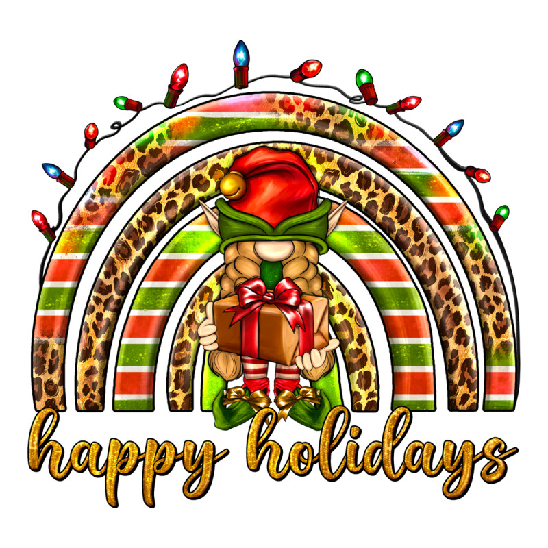 Happy Holidays Elf Gnome Zipper Hoodie by NancyCooperArtShop | Teevron
