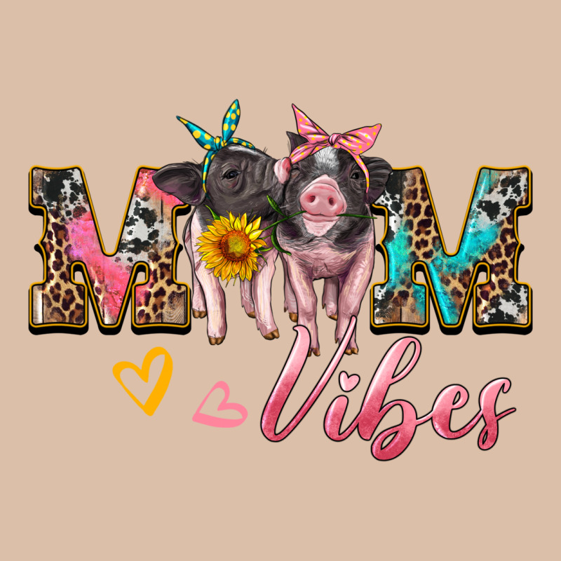 Mom Vibes Baby Pigs Urban Heavy Tee by Artiststas | Teevron