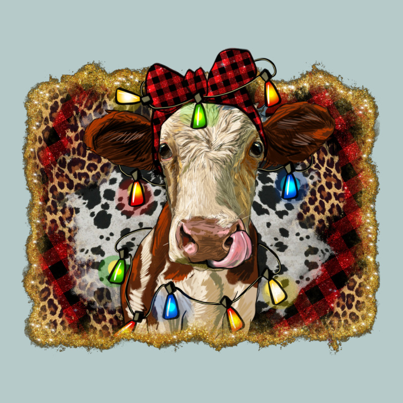 Heifer Cow Christmas Western Background Heavy Core Tee by RanaPortraitStore | Teevron