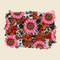 Valentine's Day Sunflowers Leopard Cowhide Background Ladies Tee | Teevron