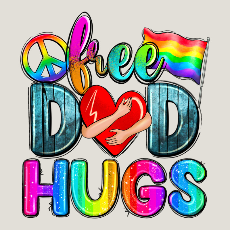Free Dad Hugs Heavy Core Tee by Zillion Design Studio | Teevron