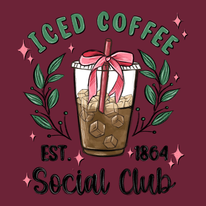 Iced Coffee Social Club Long Sleeve Tee by MaliasSmallBusiness | Teevron