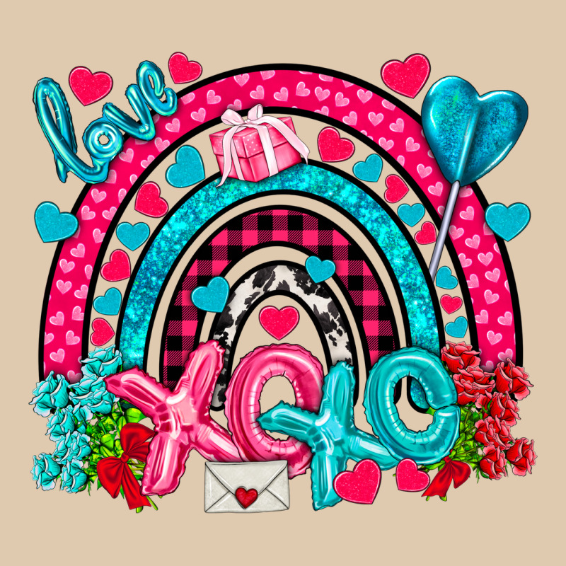 Xo Xo Rainbow Valentine Heavyweight Sweatshirt by NancyCooperArtShop | Teevron