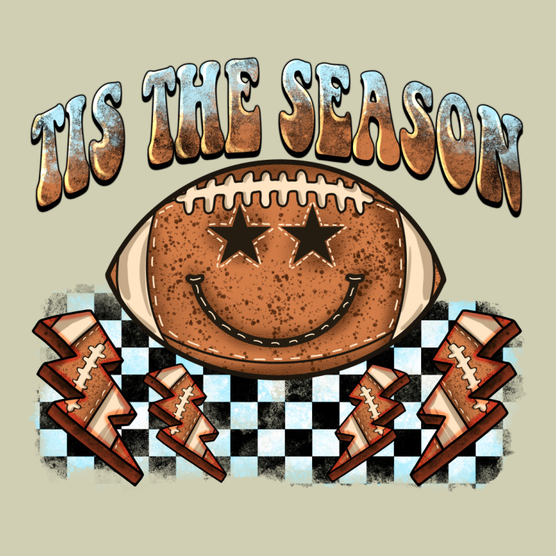 Tis The Season Football Smiley Face Heavy Core Tee by BarkalooDesign | Teevron