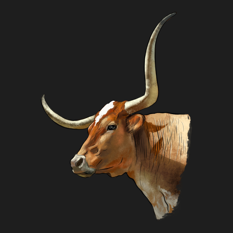 Texas Longhorn Cow Face Classic Tee by LillyAllenDesigns | Teevron