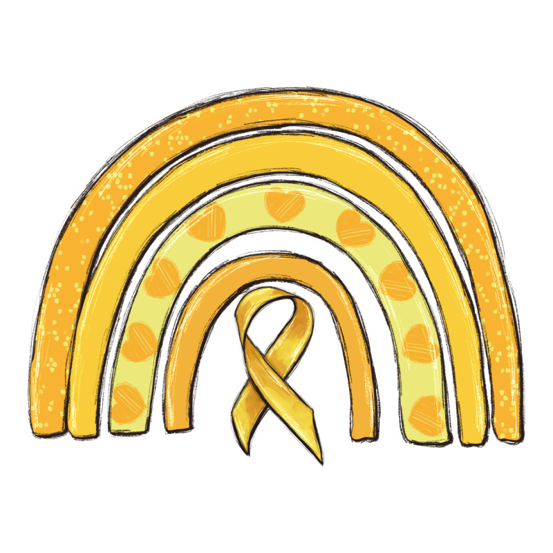 Childhood Cancer Awareness Rainbow Long Sleeve Tee by MaliasSmallBusiness | Teevron