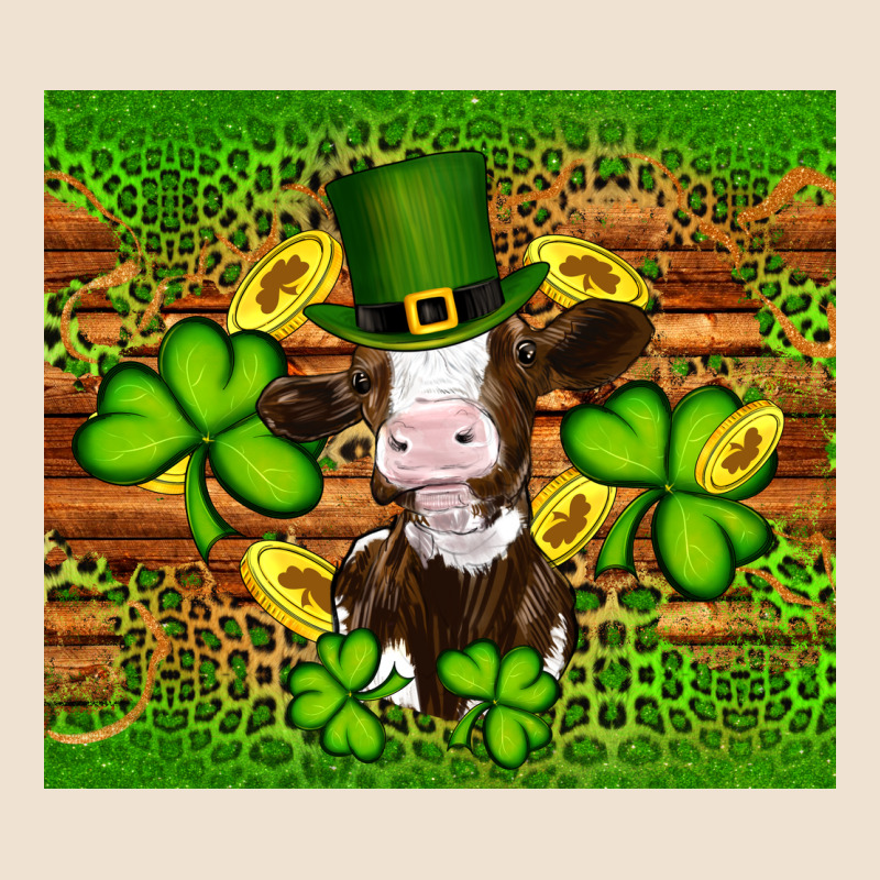 St Patricks Day Cow Urban Heavy Tee by Artiststas | Teevron