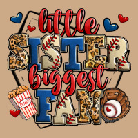 Little Sister Biggest Fan Baseball Vintage Hoodie | Teevron