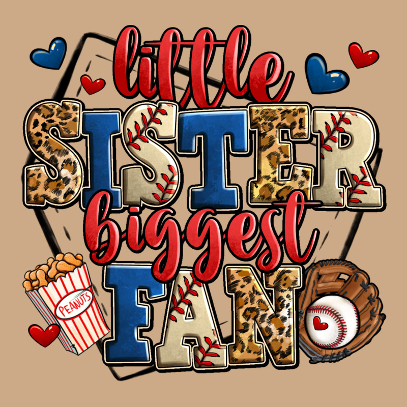 Little Sister Biggest Fan Baseball Vintage Hoodie by Jasminsmagicworld | Teevron