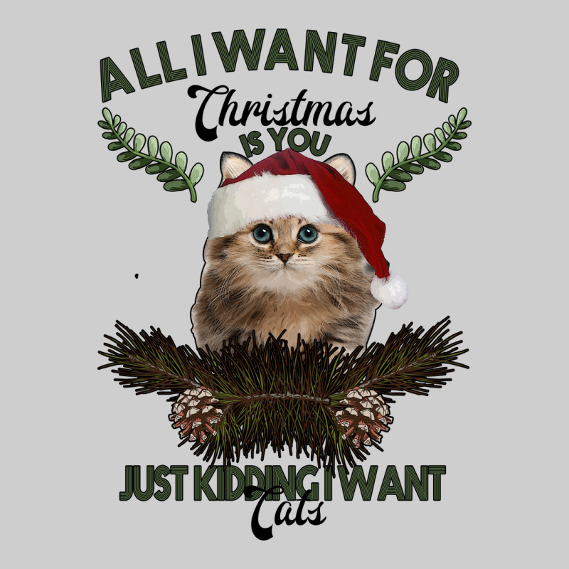All I Want For Christmas Is You Just Kidding I Want Cats Premium Sweatshirt by Bettercallsaul | Teevron