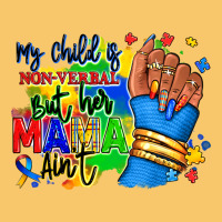 My Child Is Non Verbal But Her Mama Aint Afro Hand Rana Vintage Hoodie | Teevron