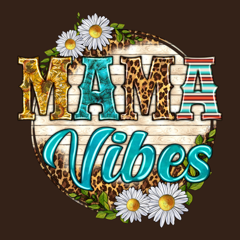 Mama Vibes With Daisies Heavy Core Tee by texasbilliewilder | Teevron