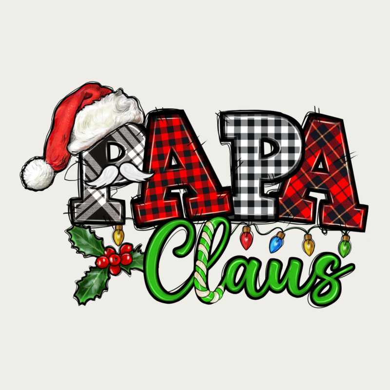 Papa Claus With Christmas Lights And Mistletoe Zipper Hoodie by NancyCooperArtShop | Teevron