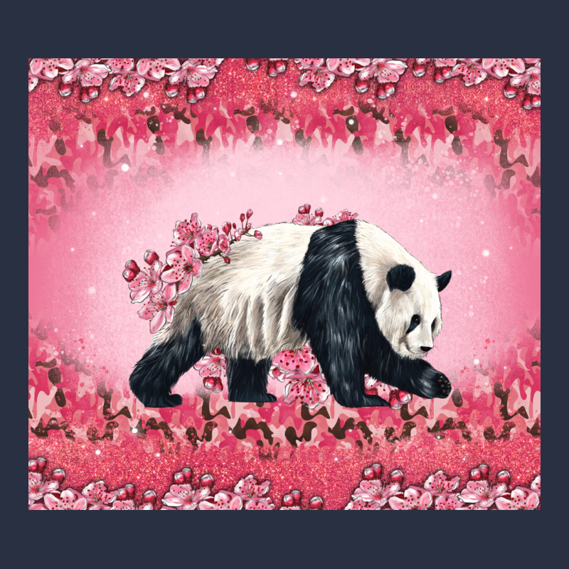Panda With Sakura Blooms Heavyweight Sweatshirt by LillyAllenDesigns | Teevron