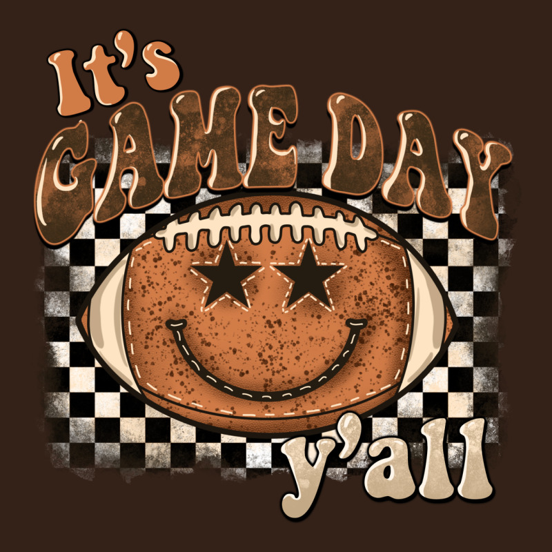 It's Game Day Y'all Football Smiley Face Heavy Core Tee by BarkalooDesign | Teevron