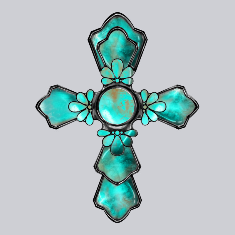 Western Turquoise Gemstone Cross Classic Tee by BarkalooDesign | Teevron