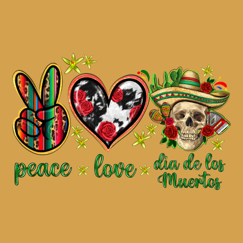 Peace Love Dia De Los Muertos Mexico Urban Hoodie by HowdyJamesFarm | Teevron