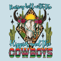 Raising Hell With The Hippies And The Cowboys Ladies Tee | Teevron