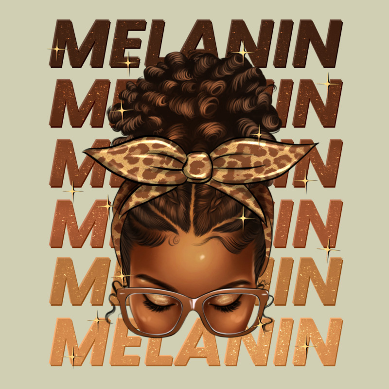 Melanin Afro Messy Bun Heavy Core Tee by texasbilliewilder | Teevron