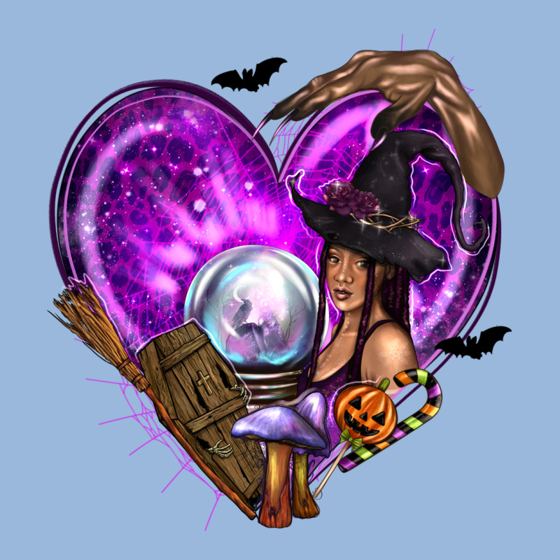 Halloween Heart With Witch Premium Hoodie by texasbilliewilder | Teevron