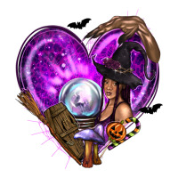 Halloween Heart with Witch | Teevron