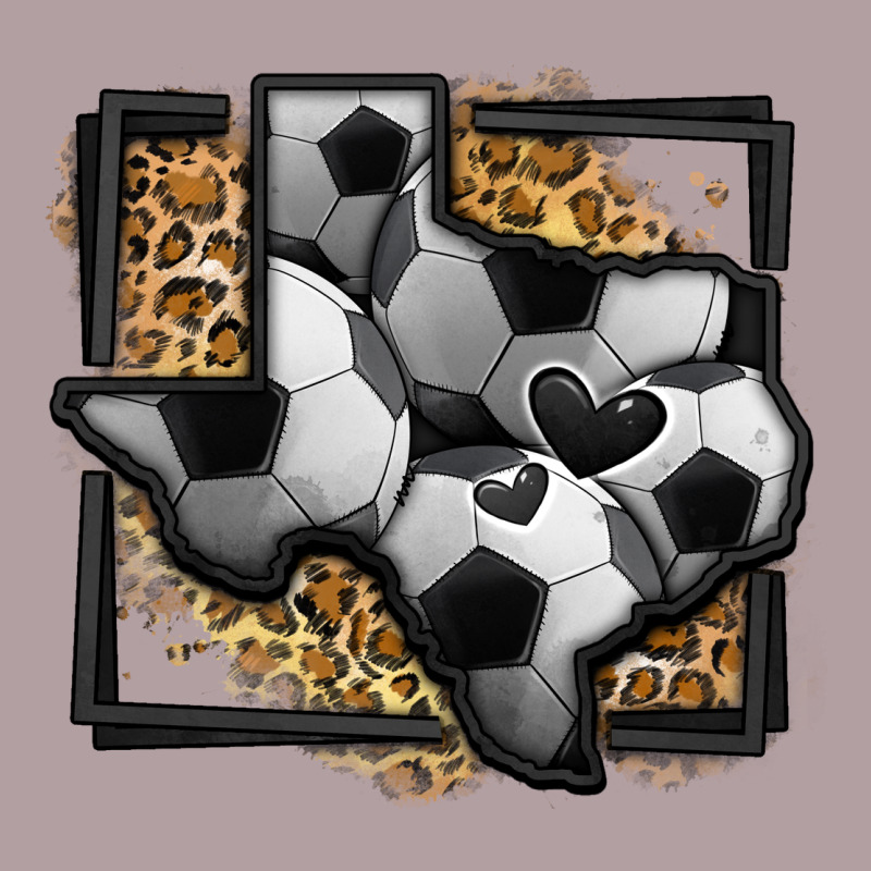 Leopard Soccer Texas Map Vintage Hoodie by Jasminsmagicworld | Teevron