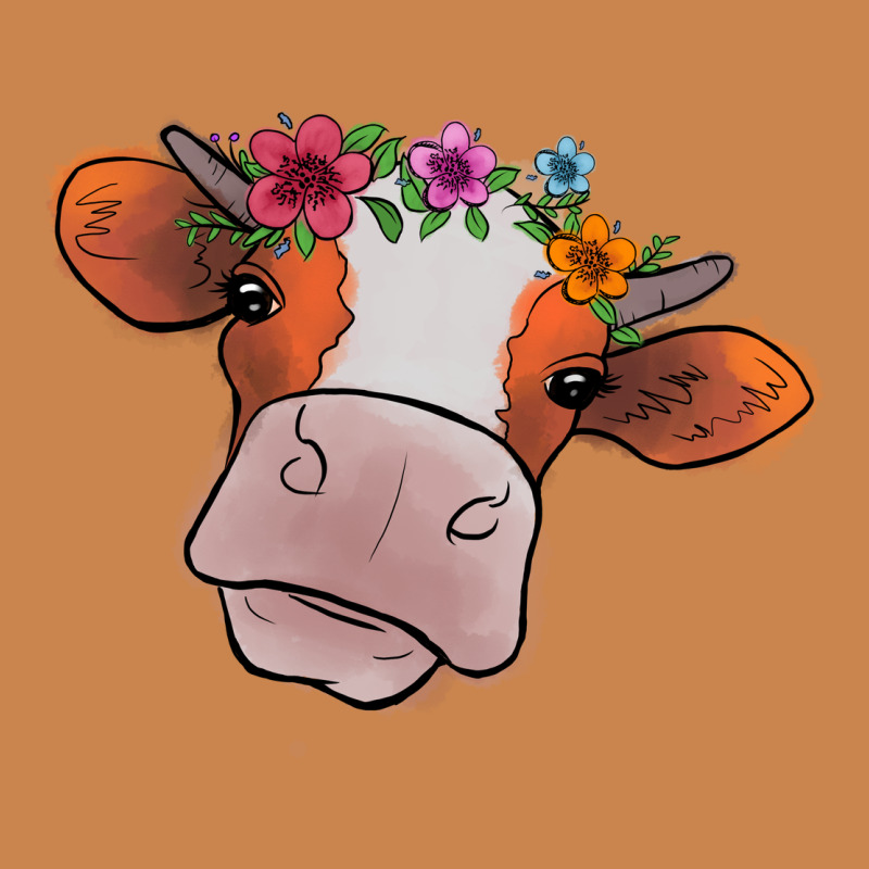Cow With Flowers Heavyweight Hoodie by Bettercallsaul | Teevron