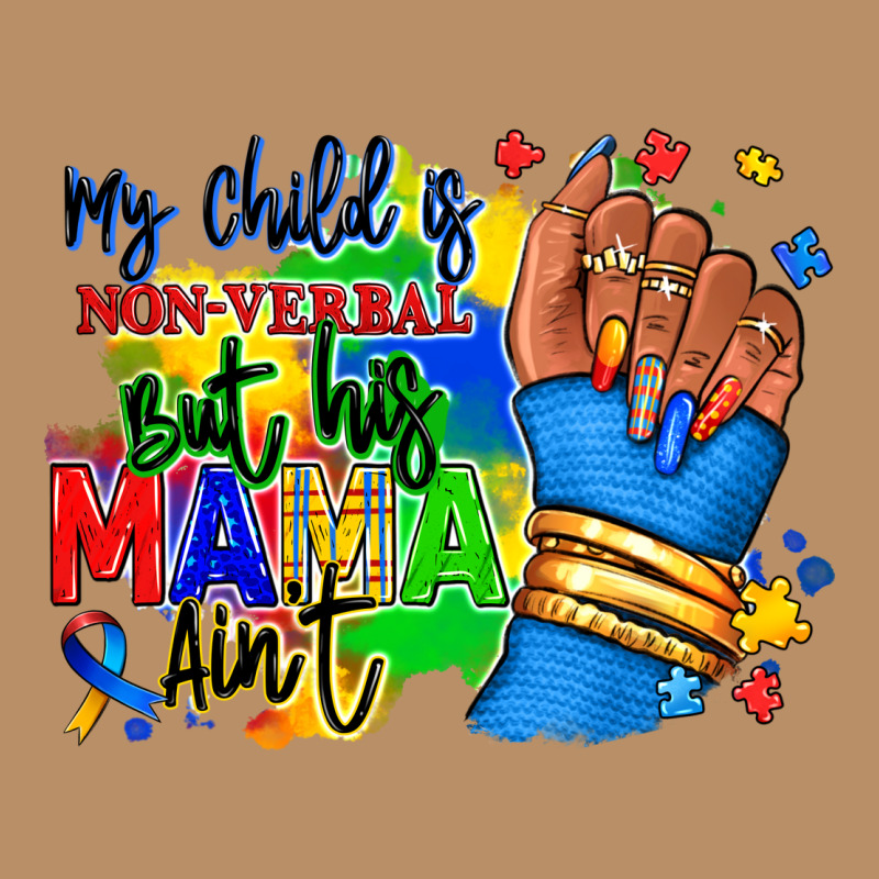 My Child Is Non Verbal But His Mama Aint Afro Vintage Hoodie by RanaPortraitStore | Teevron