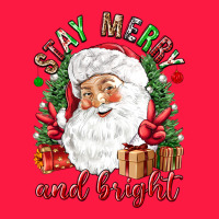 Stay Merry And Bright Christmas With Santa Zipper Hoodie | Teevron