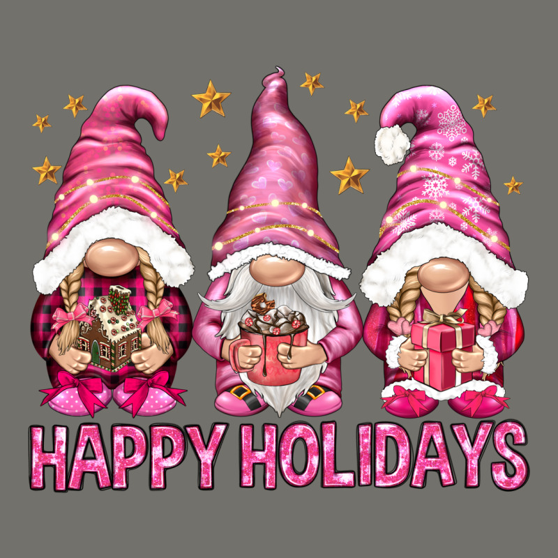 Happy Holidays With Gnomes Premium Hoodie by NancyCooperArtShop | Teevron