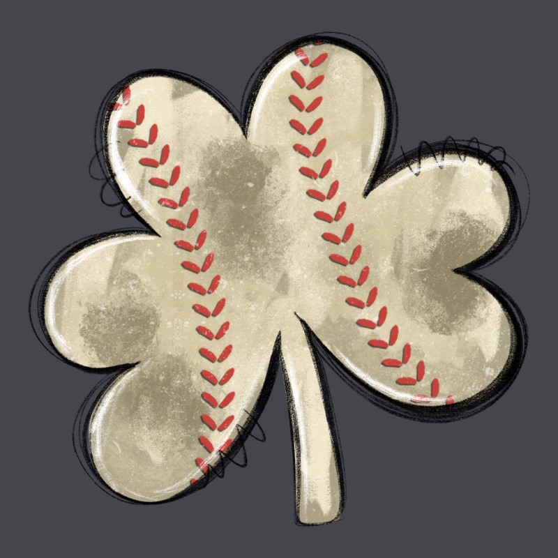 Baseball Distressed Shamrock Long Sleeve Tee by MaliasSmallBusiness | Teevron
