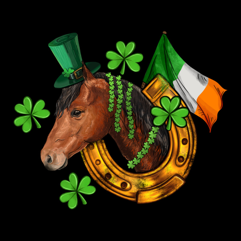 Horse With Horseshoe St. Patrick's Urban Hoodie by CowGirlArtShop | Teevron