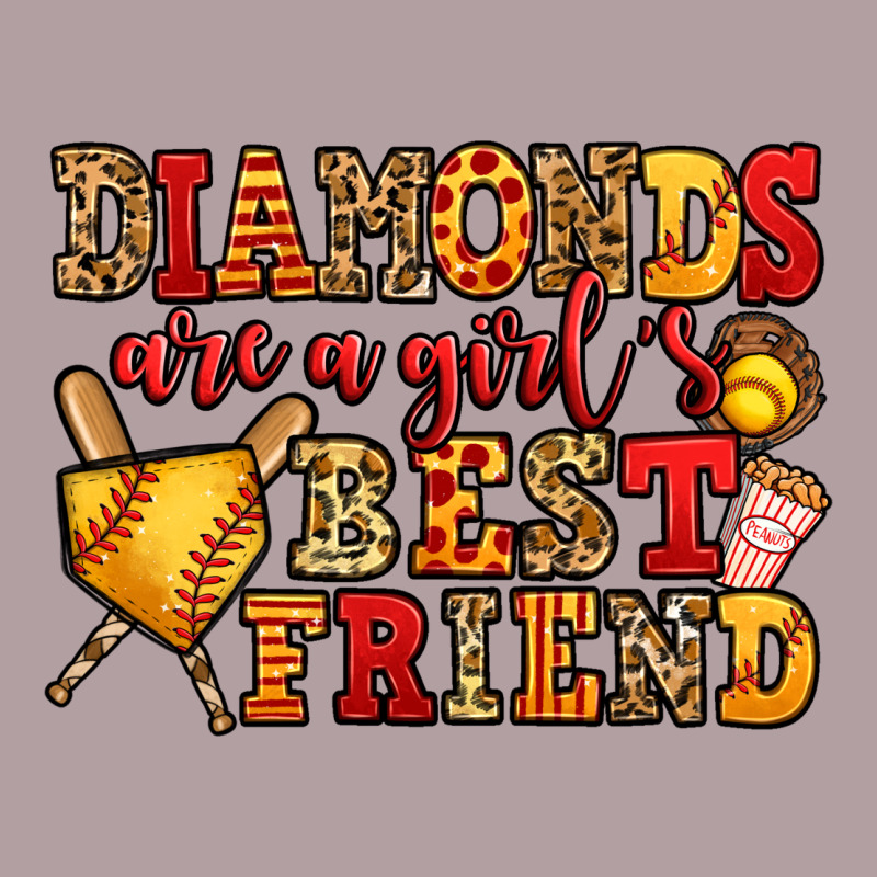 Diamonds Are A Girl's Best Friend Softball Vintage Hoodie by Jasminsmagicworld | Teevron