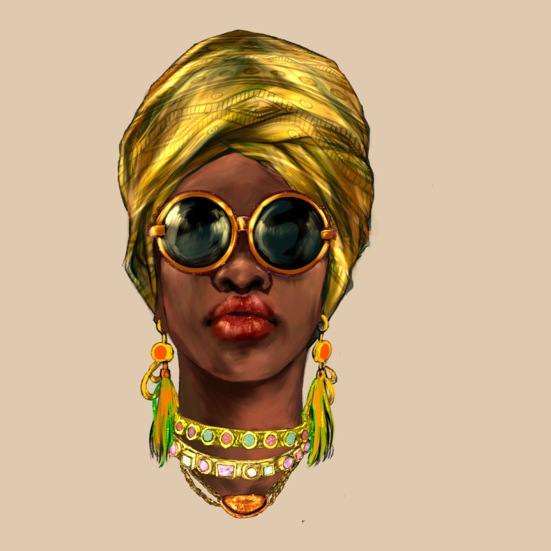 African Woman Heavyweight Sweatshirt by NancyCooperArtShop | Teevron