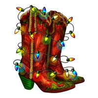 christmas western boots with lights | Teevron