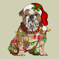 Christmas English Bulldog Heavy Core Tee | Teevron