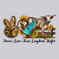 Peace Love Longhorn Heifer Heavyweight Sweatshirt | Teevron
