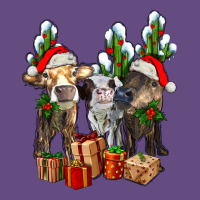 Western Christmas Cows And Cactuses Vintage Hoodie | Teevron