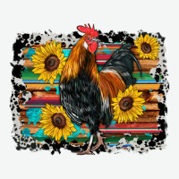 Western Rooster Coop Animals Sunflowers Cowhide Serape Wooden Urban Heavy Tee | Teevron